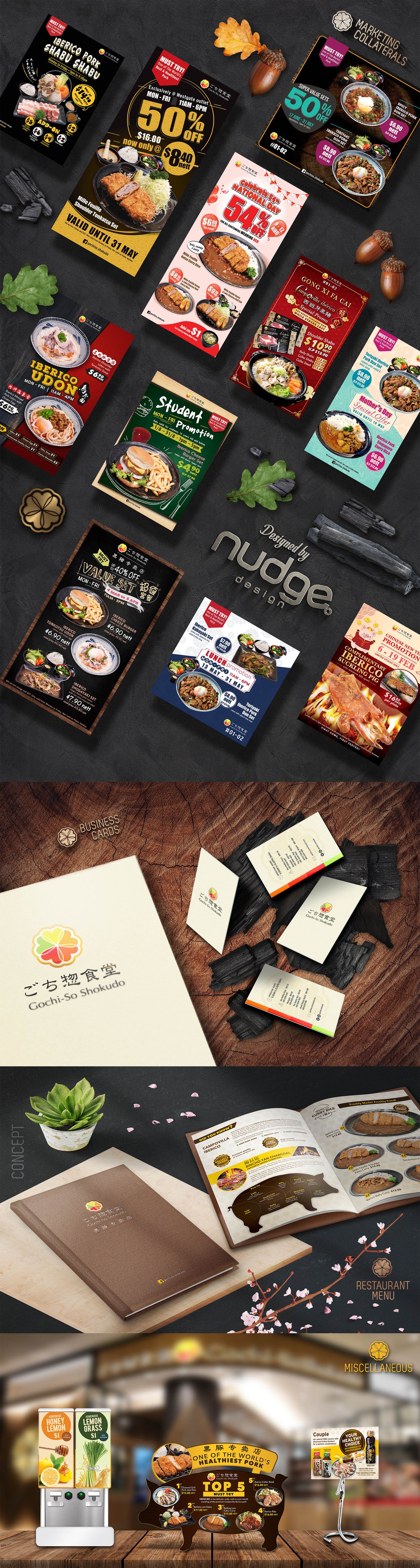 Graphic Design Collection for Gochi-so Shokudo