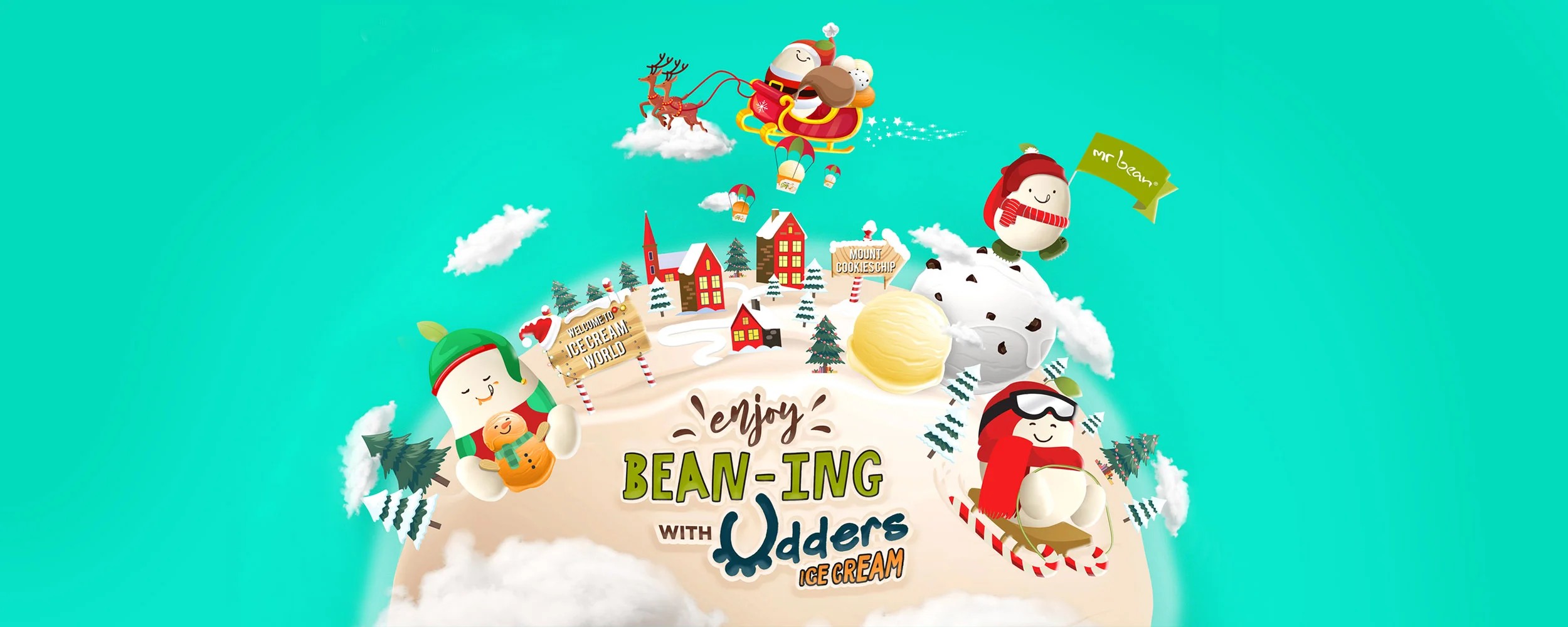 mr-bean-udders-banner-2500×1000 Mr Bean X Udders Christmas Ice Cream World of Mr Bean as Santa Claus