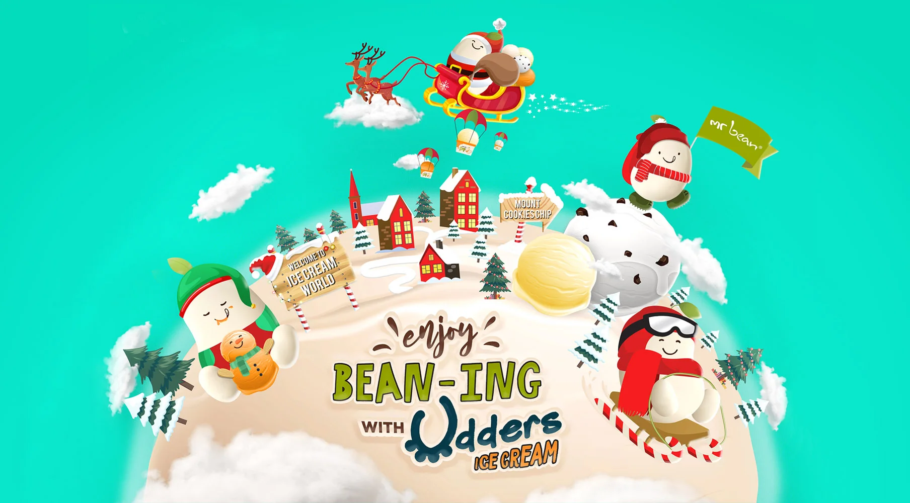 mr-bean-udders-mobile-banner-2500×1000 Mr Bean X Udders Christmas Ice Cream World of Mr Bean as Santa Claus