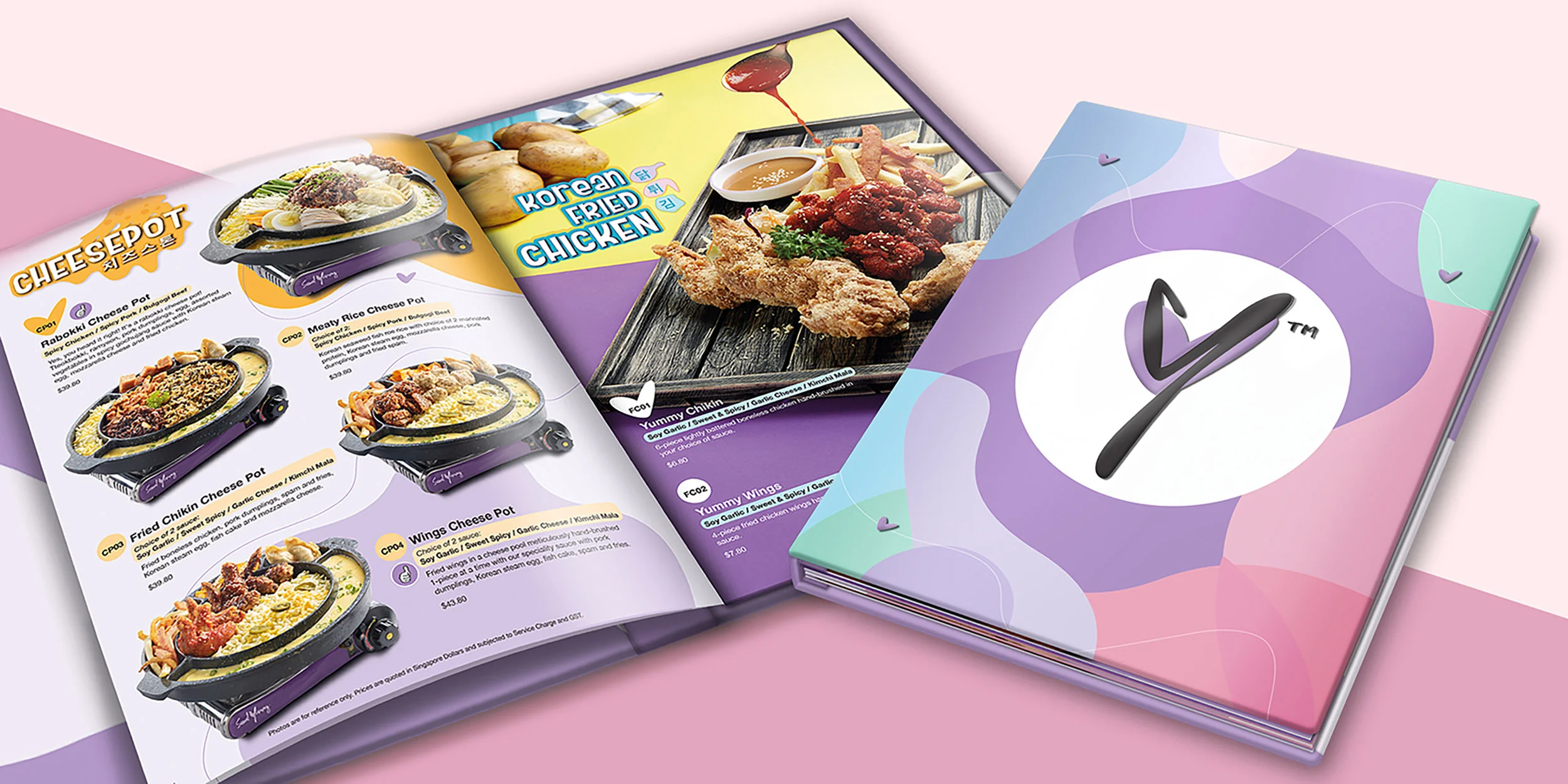 Seoul Yummy Menu Design and Food Photography Direction Banner