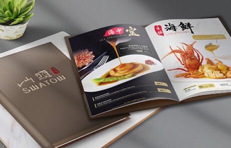Menu design food photography for swatow seafood restaurant thumb
